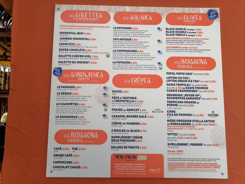 Crêperie La Roseraie - Menu Image 1